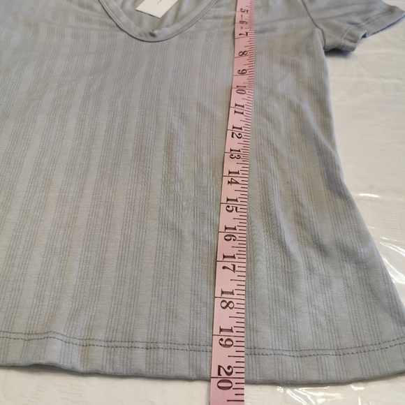 All In Favor Gray Ribbed T-shirt Size Xs - Picture 5 of 5